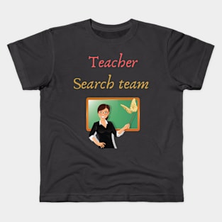 Teacher Search Team Kids T-Shirt